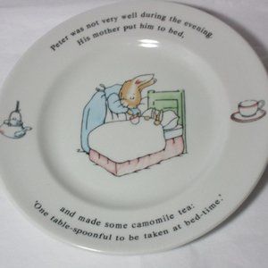 Cute  Wedgwood Peter Rabbit Childs Dinner Plate Potter